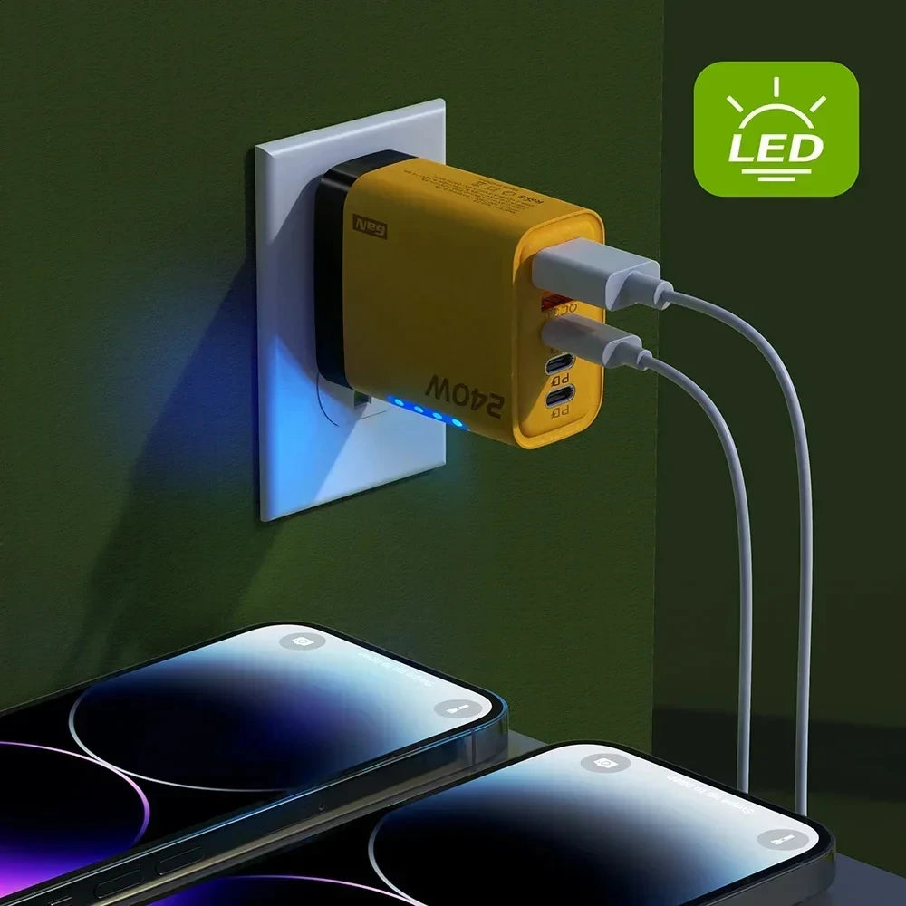 5-Port GaN Fast Charger